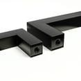 thumbnail image 3 of Matte Black Cabinet Handles 45 Pack Stainless Steel Drawer Hardware 6 5/16'' Center to Center, 3 of 11