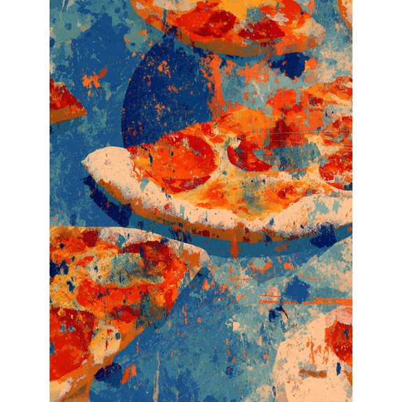 Abstract Circle Canvas Print Dining Room Hallway Home Wall Art
