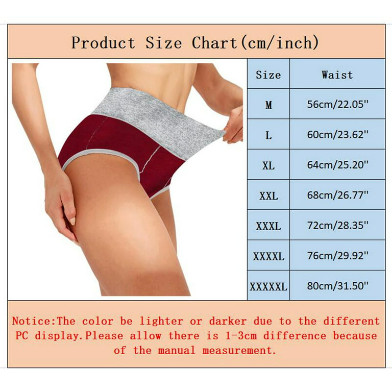 Follure Women Underwear Brief Solid Color Patchwork Panties
