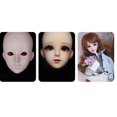 thumbnail image 2 of de cara de cabeza de muñeca articulada 1/ maquillaje para cabeza de muñeca personalizada, accesorios de entrenamiento d Baoblaze BJD Girl Doll Head, 2 of 7