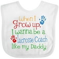 thumbnail image 3 of Inktastic Lacrosse Coach Like Daddy Boys or Girls Baby Bib, 3 of 4