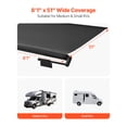 thumbnail image 3 of VEVOR 1" to 8' Awning Fabric Replacement Black Slide Topper Awning for RVs, 3 of 9