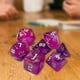 thumbnail image 4 of Dados poliédricos,Juego de dados poliédricos de 7 dados Bolsas Enseñanza de matemáticas,Dados poliédricos Juego de fiesta de dados de resina de colores,Juego de rol Juego de dados, 4 of 8
