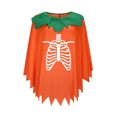 thumbnail image 2 of bravefron Pumpkin Cape for Women，Halloween Outfits Sets Poncho Hooded Party Cape and Pumpkin Bag Pumpkin Clothing Role Play, 2 of 7