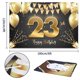 thumbnail image 2 of Hamigar Fondo De Pancarta De Feliz Cumpleaños Número 23 De 6 X 4 Pies, Decoraciones De Cumpleaños De 23 Años, Suministros Para Fiestas Para Mujeres Y Hombres, Color Negro Y Dorado, 2 of 5