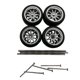 thumbnail image 2 of 4 ruedas y neumáticos RC de repuesto para vehículo, neumáticos modificados para vehículo 1:64 Estilo Argenta A, 2 of 9