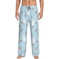 thumbnail image 2 of Kdxio Easter Rabbit Print Men's Sleep Pajama Pant Lounge Pants with Pockets, 2 of 8