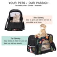 thumbnail image 3 of Christmas Premium Fabric Dog Bag - 900D Oxford Cloth & Sherpa Base, Nylon Webbing, 17x10x11.8 in, Pet Travel Carrier, 3 of 7
