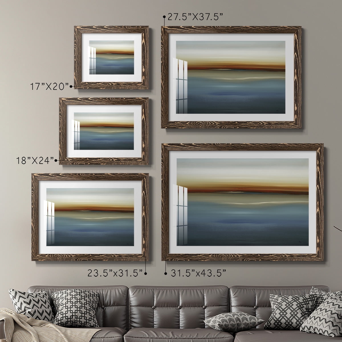 Beside the Blue II-Premium Framed Print - Ready to Hang