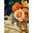 thumbnail image 4 of Ramo de flores artificiales Serwalin, color verde azulado y naranja quemado, 4 of 8