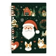 thumbnail image 7 of FORMRS 1-Subject Spiral Notebook 8" x 5" College Ruled 60 Refillable Sheet A5 Hard Cover, Whimsical Christmas, 7 of 7
