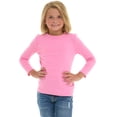 thumbnail image 2 of Cudlie Toddler Girls’ 5-Pack Long Sleeve Tees, Cotton Blend Crewnecks in Stylish Modern Colors, Sizes 12M–4T, 2 of 13
