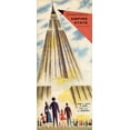 thumbnail image 2 of Vintage Apple Collection 16x32 Gold Ornate Wood Framed with Double Matting Museum Art Print Titled - Empire State, 2 of 4