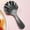 Black, variant on CuiLiyq 1 Pcs Stainless Steel Mini Scoop for Canisters with Short Handle, Multicolor Mini Feed Spoon for Ice Cream Melon Baller, Short Handle Spoon for Tea Sugar Salt Condiments Dessert, 4" x 1.77"