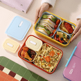 Container With Cooking Portable Meal Container with Compartments Food Container Microwave Safe ...