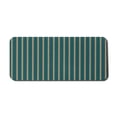 thumbnail image 1 of Geometric Computer Mouse Pad, Grungy Background Print with Vertical Stripes and Little Dots, Rectangle Non-Slip Rubber Mousepad X-Large, 35" x 15" Gaming Size, Dark Teal Yellow, by Ambesonne, 1 of 2