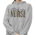 thumbnail image 2 of Critical Care Nurse Leopard Print Hoodie Sweatshirt Unisex 5X-Large Grey, 2 of 5