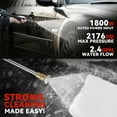 2176 PSI 2.4 GPM IPX5 1800W Electric Pressure Washer Car Wash Machine