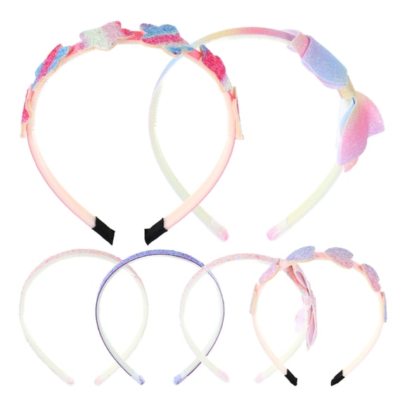 MERRYHAPY 6pcs Children's Hairbands Assorted Color Stylish Accessory Comfortable Wear 5.7*4.3*1.2in