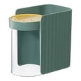 thumbnail image 1 of Soporte para cepillo de dientes para baño, taza magnética, soporte para pasta de dientes montado en la pared, drenaje, ahorro de espacio, 1 of 5