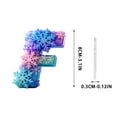 thumbnail image 2 of F Snowflake Series 2D Acrylic Backpack Car Pendant Decoration Ornament Alphabet Design F, 2 of 7