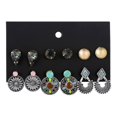 thumbnail image 1 of Worldwidelectro 6 par/set pendientes de tuerca con diamantes de imitación para mujer, pendientes bohemios a la moda 04 jinwen Aretes colgantes para mujer, 1 of 5