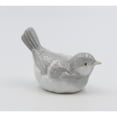 thumbnail image 5 of Ceramic Gray Bird Figurine 3.25in Home Decor Gift for Birdwatcher Mom, 5 of 5