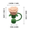 thumbnail image 3 of Guozer Decoration Straw Cap for Party Decor Flower Straw Toppers Dust-Proof Straw Caps for Water Bottle, 3 of 4