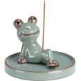 thumbnail image 1 of Incense Holder, Handmade Incense Burner, Frog Incense Holder for Sticks, Ceramic Incense Burner Holder, 1 of 1