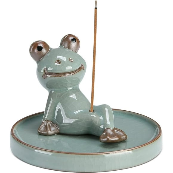 Incense holder, handmade incense holder, frog incense holder for sticks, ceramic incense holder