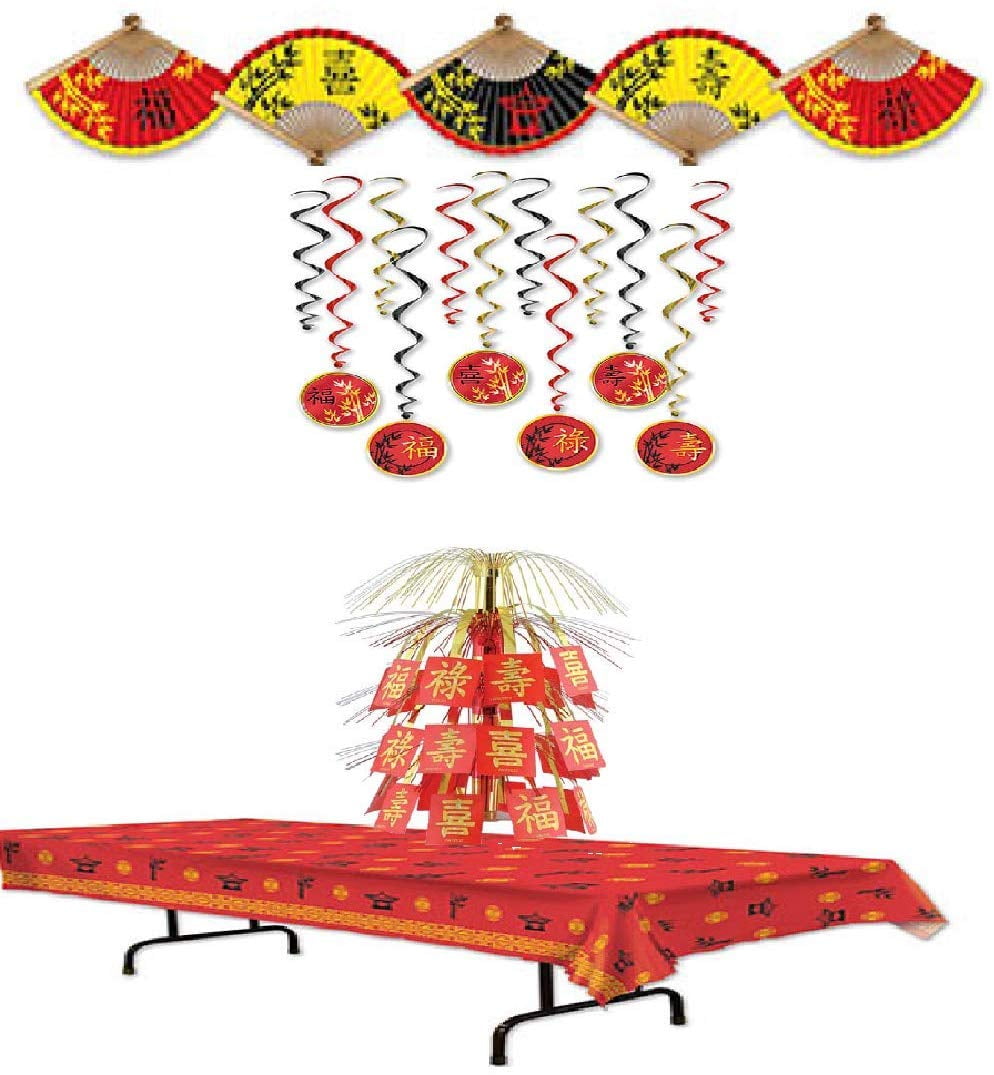 Chinese New Year/Asian Decoration Bundle Includes Tablecover