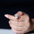 thumbnail image 4 of Rosec Jewels Vintage Inspired Engagement Ring for Women - Oval Moissanite Ring (6X8 mm, 1.75 ct), 14K Rose Gold, US 9.00, 4 of 8