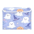 thumbnail image 7 of Yayeee Collapsible Cube Storage Bin with Lid Fabric Closet Decorative Basket with Handles, Blue Halloween, 7 of 7