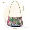 thumbnail image 3 of FORMRS Womens Shoulder Bag with Chain Strap Clutch Purse Cute Tote Handbag, White Vibrant Flowers, 3 of 7