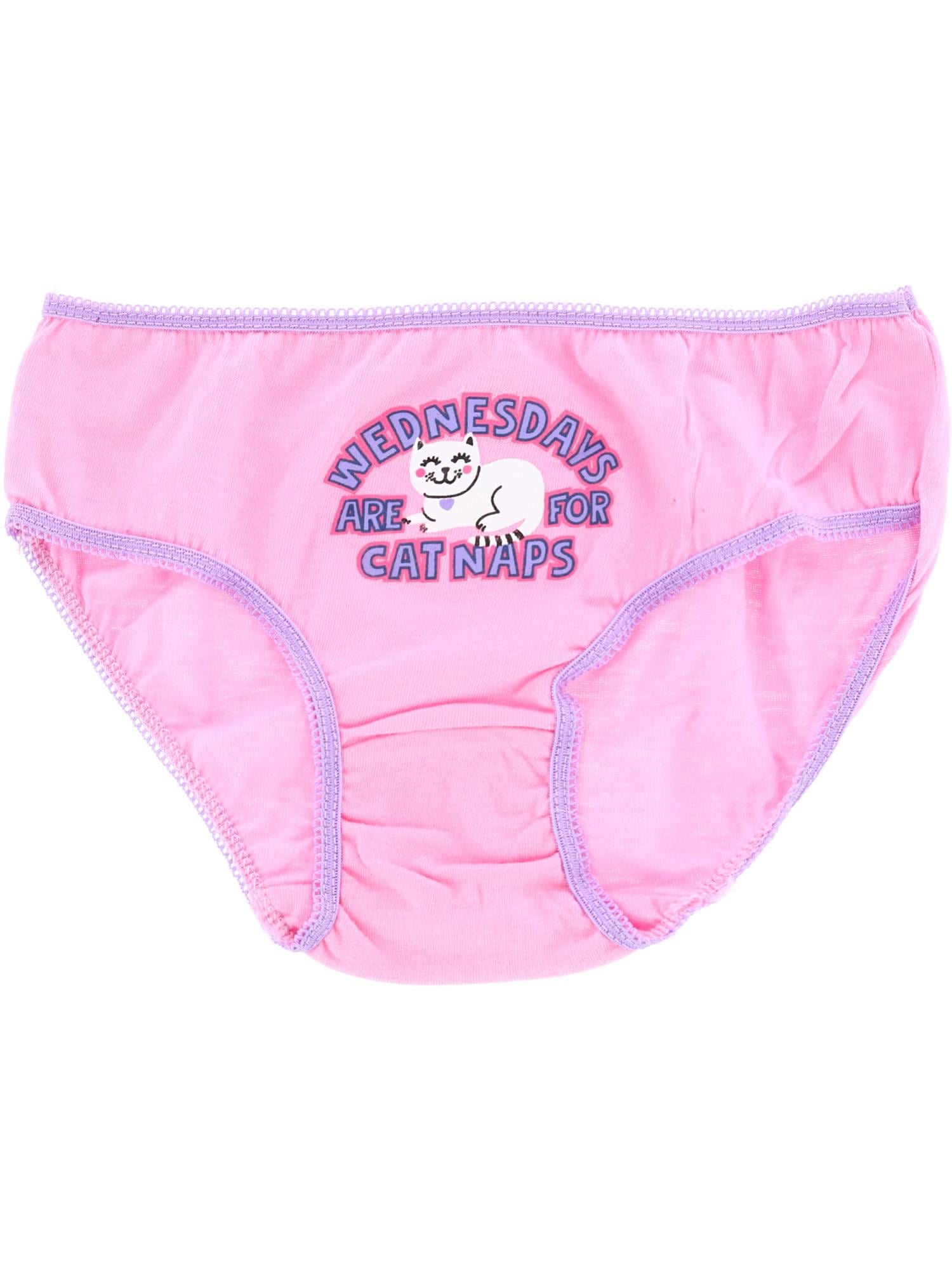 Rene Rofe Girls 7-16 Amber Bikini Underwear Panties (7-Pack)(Dark