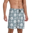 thumbnail image 2 of Sikiie bead tree winter Mens Pajama Shorts, Lounge Pant, Men's shorts，Sleep Pj Shorts for Men-4X-Large, 2 of 6