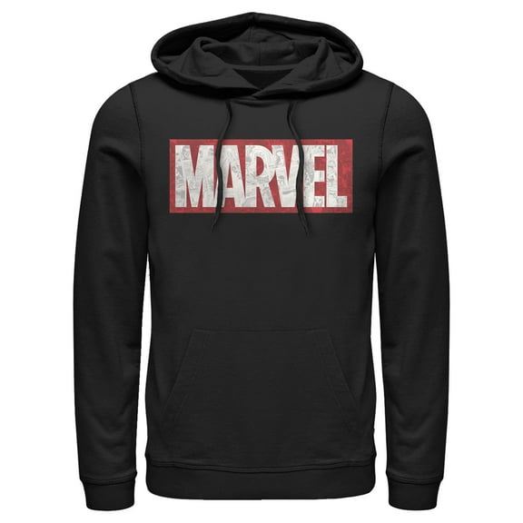 Men's Marvel Distressed Comic Strips Collage Pull Over Hoodie