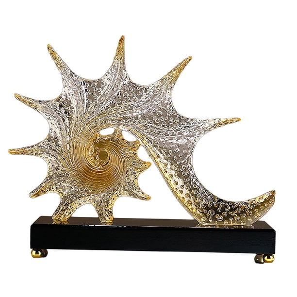 Adornos de estrella de mar de resina, decoración moderna para proyectos de manualidades de playa. Amarillo marron