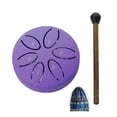 thumbnail image 5 of Eoperou Steel Tongue Drum: 3 Inches 6 Notes Outside Garden Rain Chime Mini Chakra Drum Small Ethereal Handpan Drum with Mallet for Zen Yoga, 5 of 8