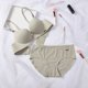 thumbnail image 1 of Conjunto De Sujetador De Seda De Hielo Inalámbrico Para Mujeres Push Up Bra Hermosa Espalda Sexy Ropa Interior Cómoda Sin Costuras Panty, 1 of 5