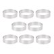 thumbnail image 1 of Moldes para tartaletas de acero inoxidable, 8 Uds., 8cm, postre francés, Mousse, pastel de frutas, tarta, anillo, Quiche, molde para pastel, 1 of 5