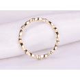 thumbnail image 4 of HeartsAndYou 1ct Natural Sapphire Diamond Art Deco Eternity Wedding Band 14k SOLID Rose Gold, 4 of 9