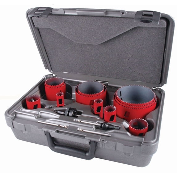 Morse Hole Saw Kit,16pcs,Sizes:0.75"-4.5" MHS16P