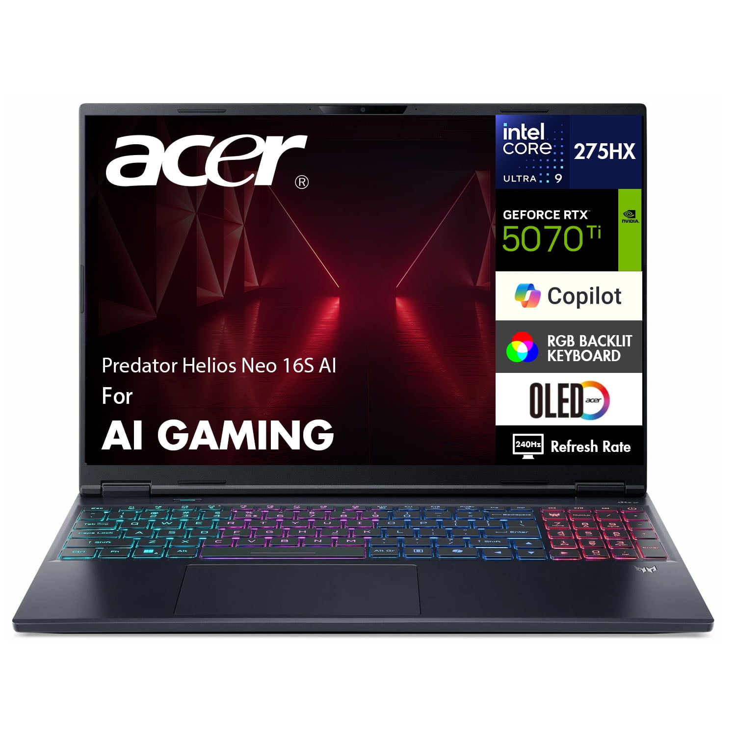 Acer - Predator Helios Neo 16S AI Gaming Laptop - 16