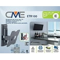 thumbnail image 2 of Meliconi CME ETR 100 TV support, Tiltable, for TVs up to max 25 '', Vesa 50 - 75 - 100 mm, Blac, 2 of 2