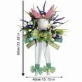 thumbnail image 3 of Fiudx Corona de Conejito de Pascua, Diseño con Forma de Conejito, Decoración de Huevos de Colores, Versátil para Uso En Interiores y Exteriores, Decoración Navideña de Primavera, para Colgar En La Pu, 3 of 7