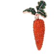 thumbnail image 1 of 2 broches de zanahoria con diamantes de imitación para regalo de Pascua, accesorios de joyería para mujer, decoración de fiesta de Pascua (naranja), 1 of 5