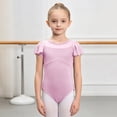 thumbnail image 3 of RFQWOVSR Girls' Flutter Sleeve Ballet Leotard for Dance Practice, 3 of 5