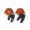 thumbnail image 2 of Cenuakty Toddler Boys Thanksgiving Outfits Turkey Print Long Sleeve Tops and Pants, 2 of 8
