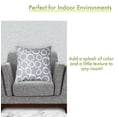 thumbnail image 4 of Majestic Home Goods Indoor Gray Fusion Large Decorative Throw Pillow 20 in L x 8 in W x 20 in H, 4 of 6